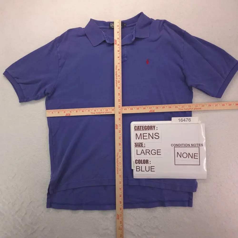 Polo by Ralph Lauren Short Sleeve Collared Polo Shirt Mens Size XL Blue
